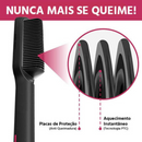 PRETO - Escova Alisadora Elétrica Bivolt