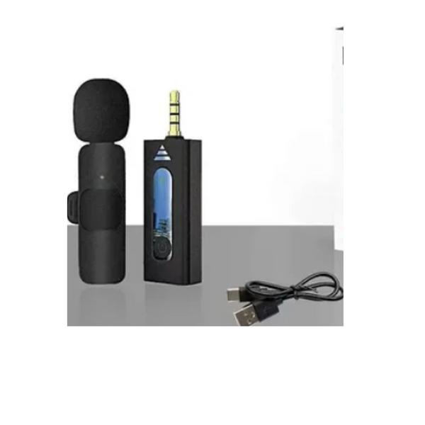 LAPELA P2 - Microfone Lapela Sem Fio Bluetooth com Cabo USB