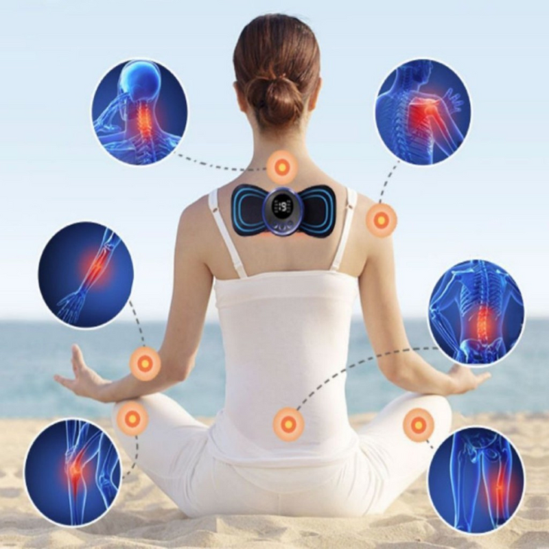 KIT MASSAGEM - Tapete e Massageador Elétrico - Dor nos Pés e Musculares
