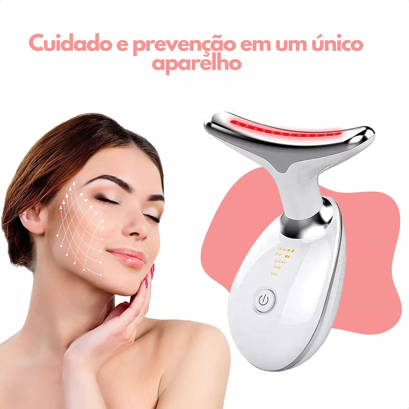 MASSAGEM FACIAL Bivolt  -  Led Aparelho Tratamento Com Luz Bivolt -  (Cores Sortidas)