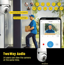 Câmera Lâmpada de segurança Wi-fi IP sem fio 360