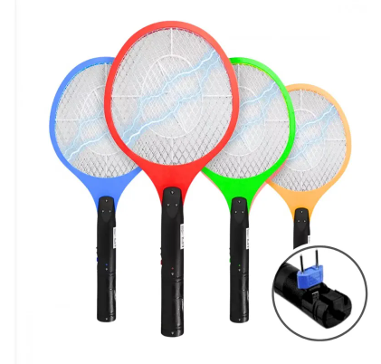 Raquete Elétrica Mata Mosquito Dengue Insetos Recarregável (Sortida)