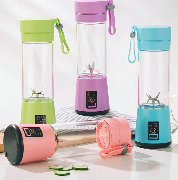 Mini Liquidificador Portátil Recarregável Bivolt - (Cores Sortidas)