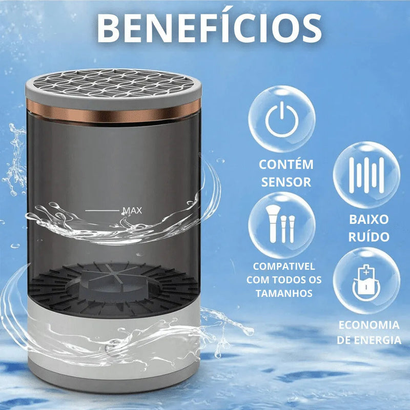 Lavador Limpador De Pinceis Maquiagem Automático Elétrico Bivolt - (Cores Sortidas)