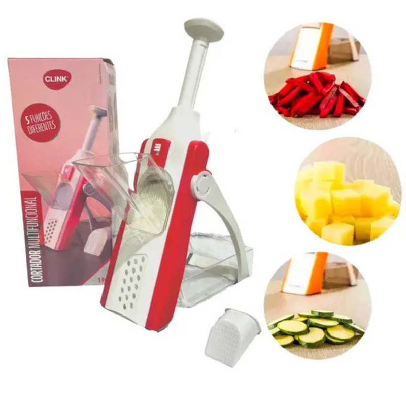 5 EM 1 CORTADOR de Legumes Multifuncional -  (Cores Sortidas