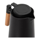 Kit Café Perfeito: Garrafa Térmica 1L Preta + Coador de Café Inox Permanente