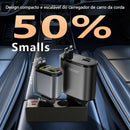 Carregador Veicular 4 em 1 – Rápido, Iluminado e com Display Digital