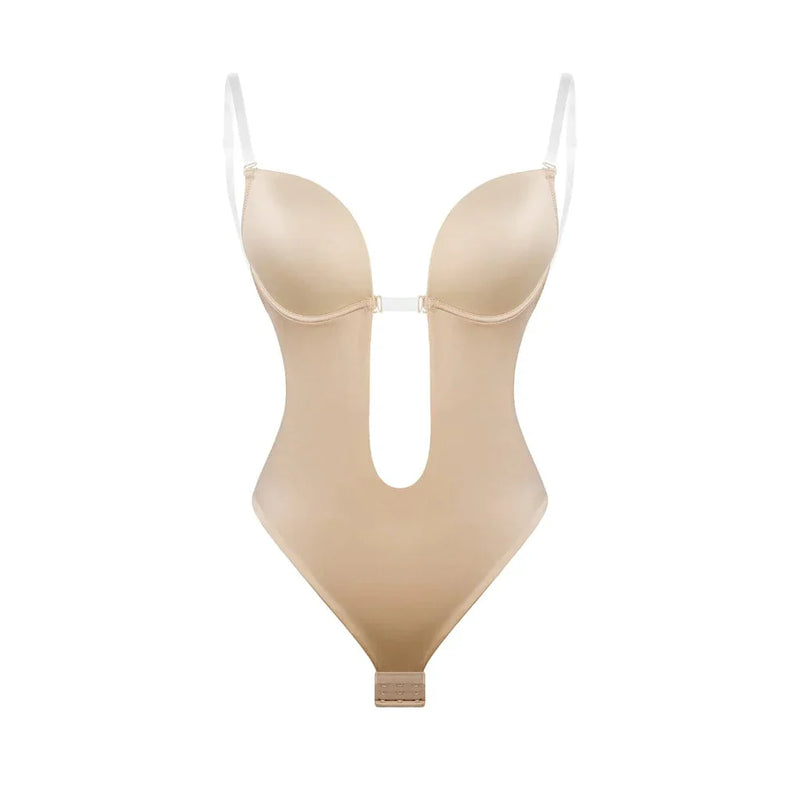 Body Sutiã 2 em 1 - Invisível Sem Costas Modelador Para Vestidos Decotados