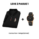 Leve 2 Pague 1 - Camisa Polo Masculina Portuga + Relógio(brinde)