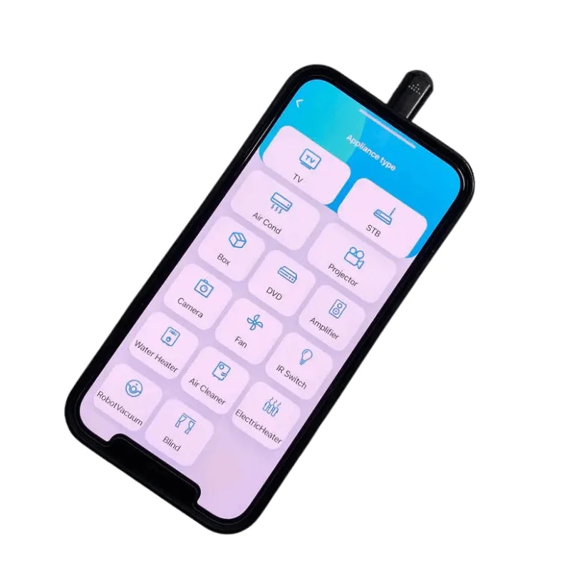 Controle Universal de Infravermelho Compacto para Dispositivos Móveis