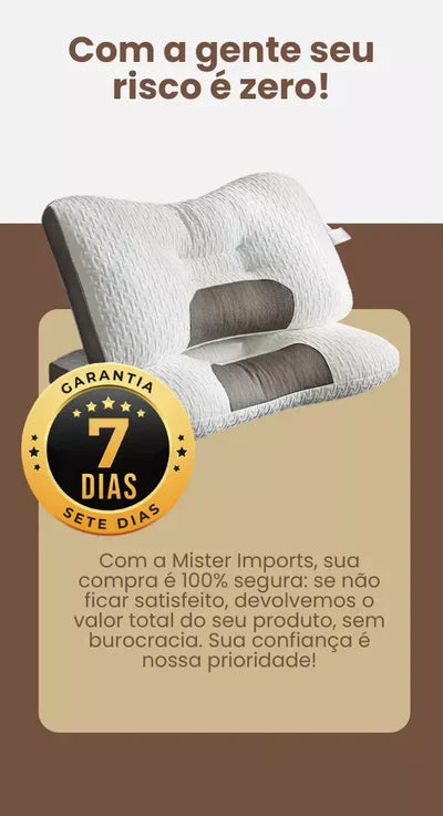 Travesseiro Ortopédico Alívio Cervical - Orto Sono Super