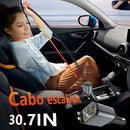 Carregador Veicular 4 em 1 – Rápido, Iluminado e com Display Digital