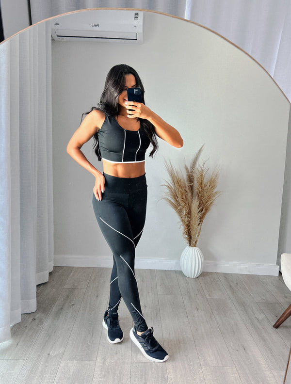 Conjunto Feminino RazeFit® | Cropped + Calça Legging