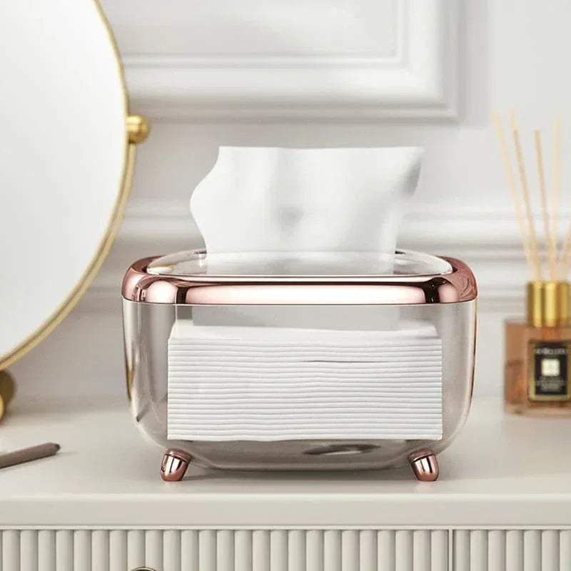 Caixa Porta Lenços Umedecido e Papel Carpetino