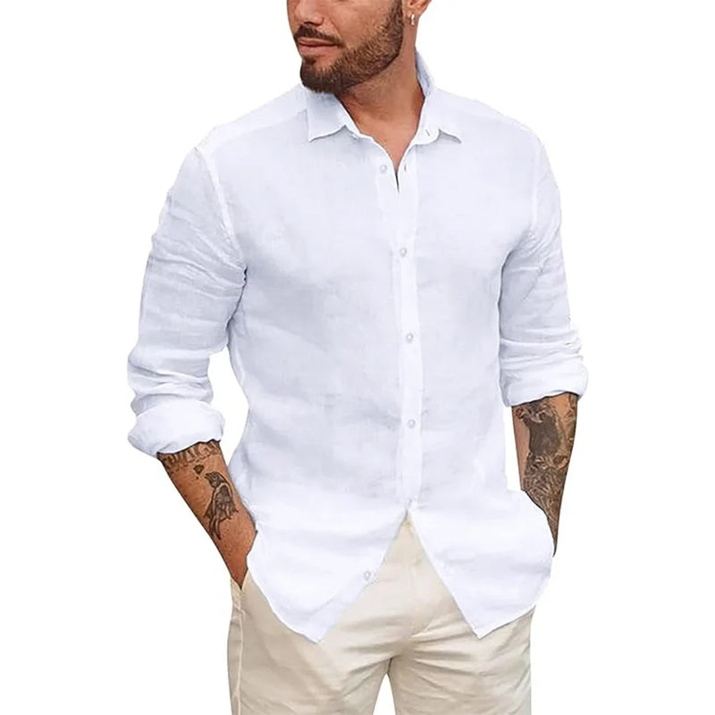 Camisa de Linho Masculina Ministry Branca