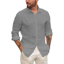 Camisa de Linho Masculina Ministry Cinza