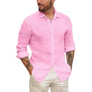 Camisa de Linho Masculina Ministry Rosa