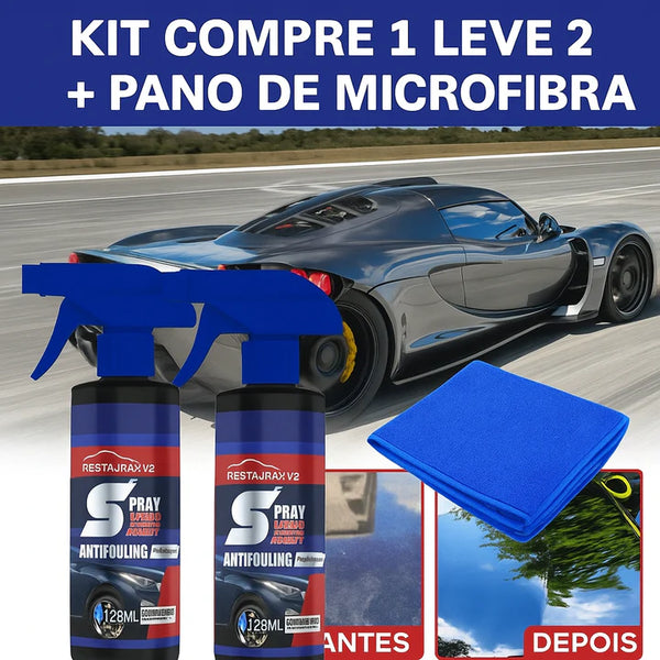 [COMPRE 1 LEVE 2] KIT 2 UNIDADES + Pano de Microfibra Restaurax® 2.0 Agente de Renovação Cerâmico 3 em 1 - Renova a Pintura Queimada e Riscos Facilmente - Restaura o Brilho e Pintura - 250ML