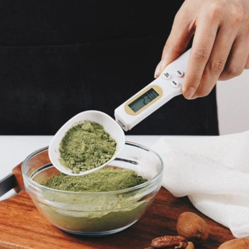 Colher de Medição Portátil com Balança Digital para Alimento