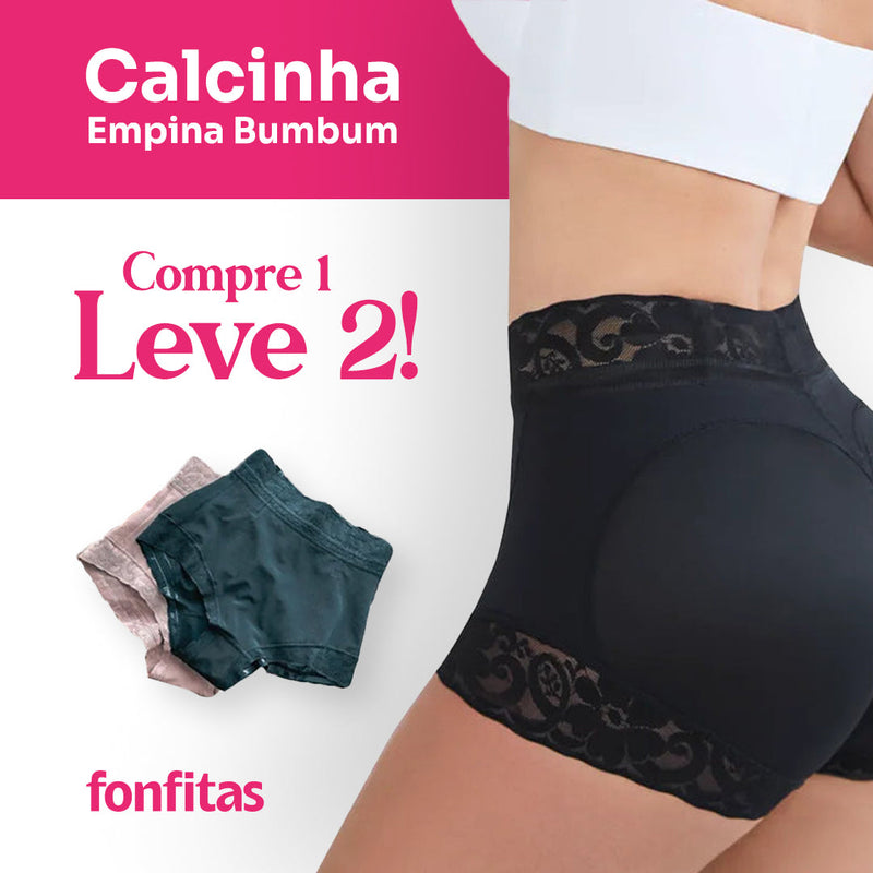 Calcinha Modeladora Empina Bumbum Afina Cintura - Compre 1 e Leve 2