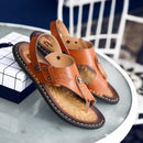 Sandália Masculina de Couro Genuíno