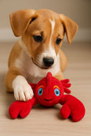 Brinquedo de Pelúcia lagosta para Cães, Interativo com Som