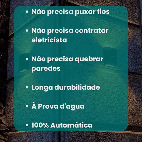 Kit Luminárias LED Recarregáveis com Luz Solar