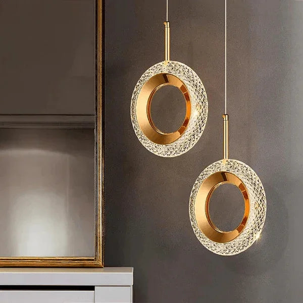 Luminária Pendente Crystal Glow Carpetino