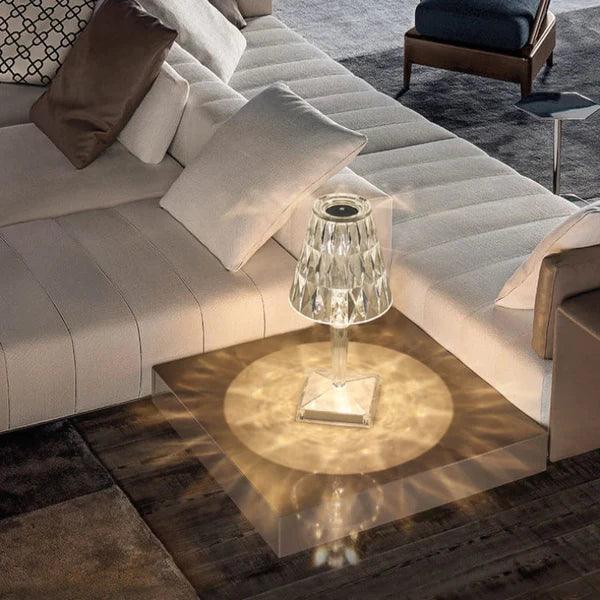 Lâmpada de Mesa Diamante LED Sem Fio Carpetino