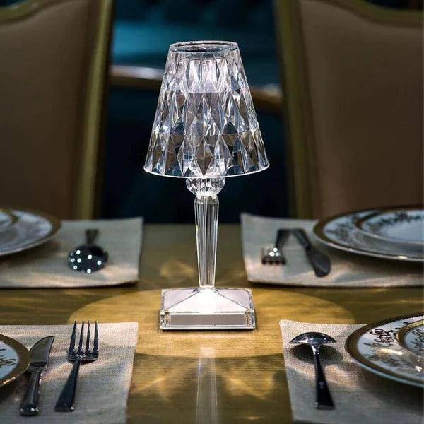Lâmpada de Mesa Diamante LED Sem Fio Carpetino