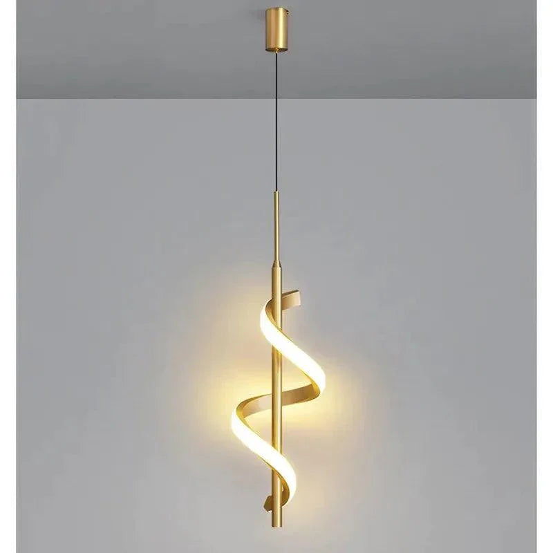 Pendente Espiral | 3 Tons de Iluminação