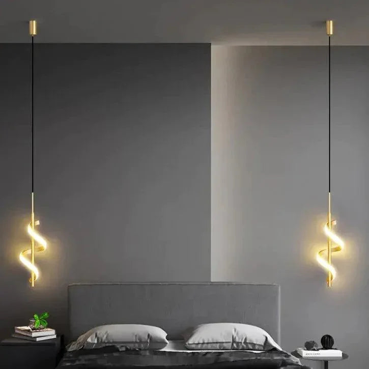 Pendente Espiral | 3 Tons de Iluminação