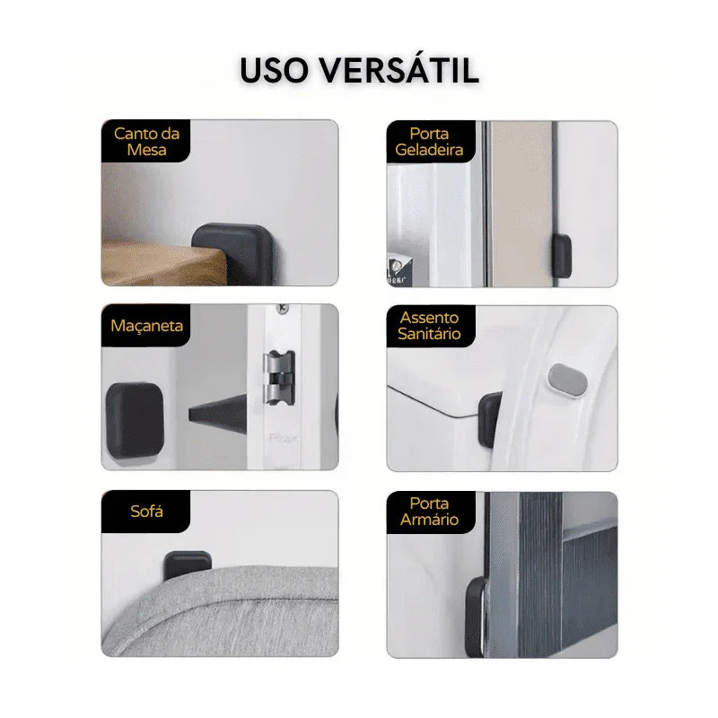 Protetor de Porta Silicone 3M Adesivo Carpetino