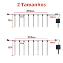 Luzes de Led Chuva de Meteoro Movidas à Energia Solar