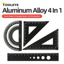 Kit de réguas de alumínio 4 em 1