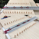 Gabarito para localização de furos + Esquadro 3 em 1