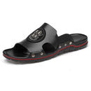 Sandália de Couro Legítimo Slip