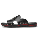 Sandália de Couro Legítimo Slip