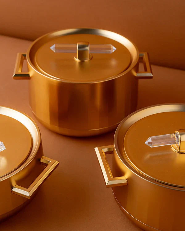 Jogo de Panelas Premium DubaiLux® + BRINDE com 04 Xícaras de Chá