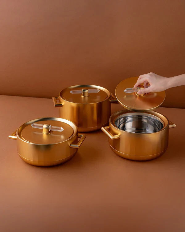 Jogo de Panelas Premium DubaiLux® + BRINDE com 04 Xícaras de Chá