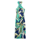 Vestido Feminino Flora - Midi Estampado com Ombro de Fora e Sem Costas