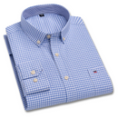 Camisa Masculina Mini Xadrez Manga Longa