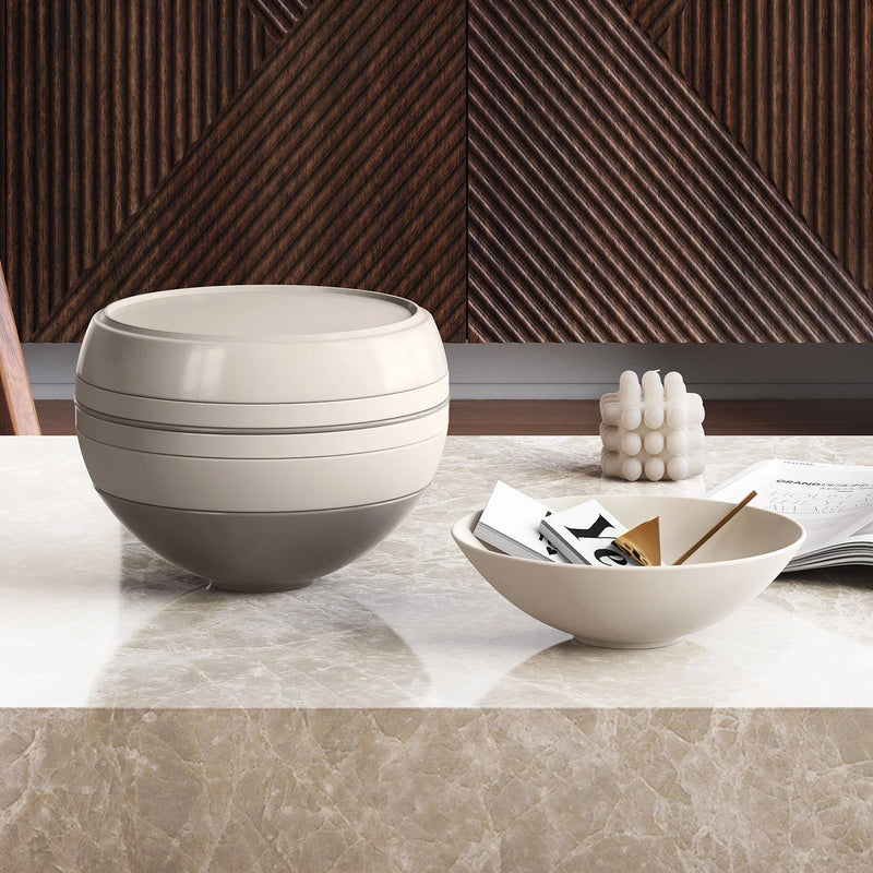 Conjunto de Jantar para 2 Pessoas - La Boule 7 Peças Bege