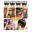 Dragão - Maquina de Cortar Cabelo Acabamento Elétrica sem Fio Bivolt  (4x Pentes)