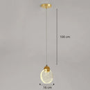 Lustre de Led Pendente Dourado