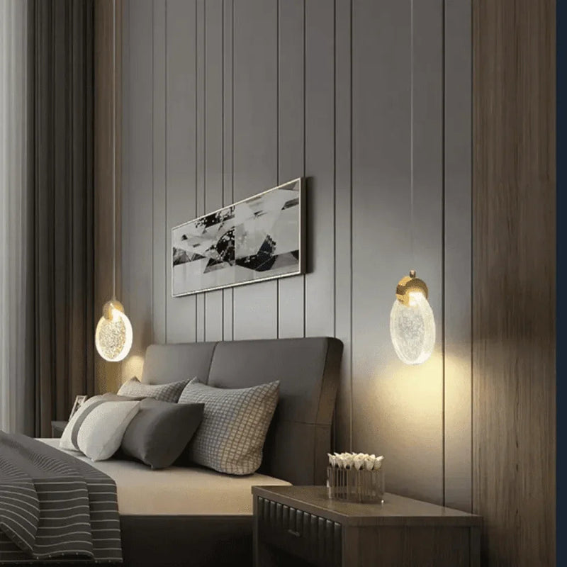 Lustre de Led Pendente Dourado