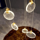 Lustre de Led Pendente Dourado