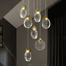 Lustre de Led Pendente Dourado