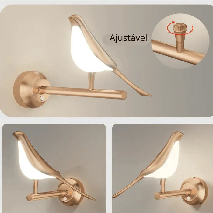 Luminária de Pássaro de LED