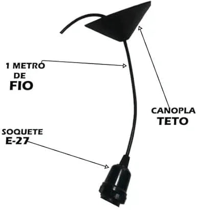 Lustre de Madeira Pendente